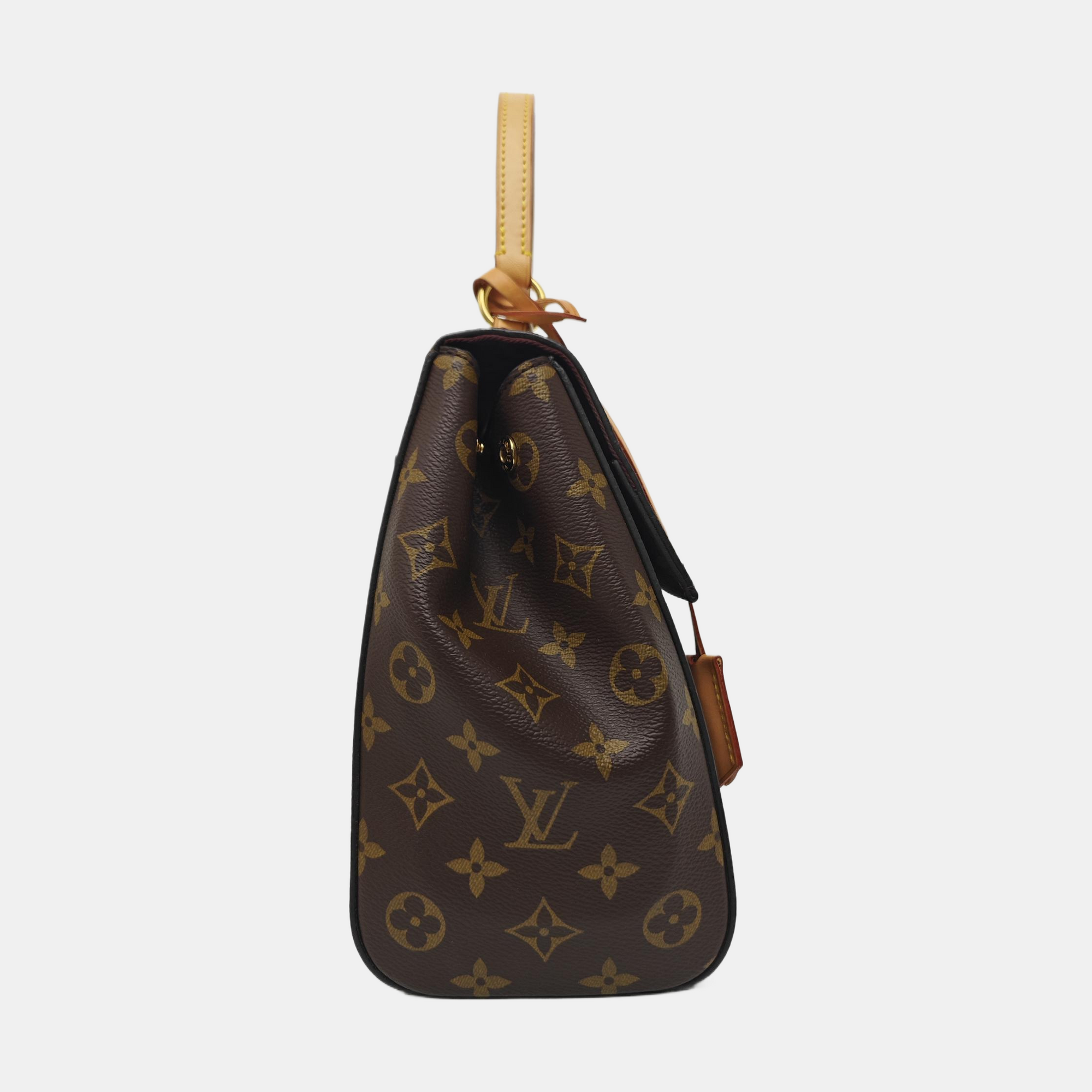CLUNY MM Monogram Coated Canvas Brown