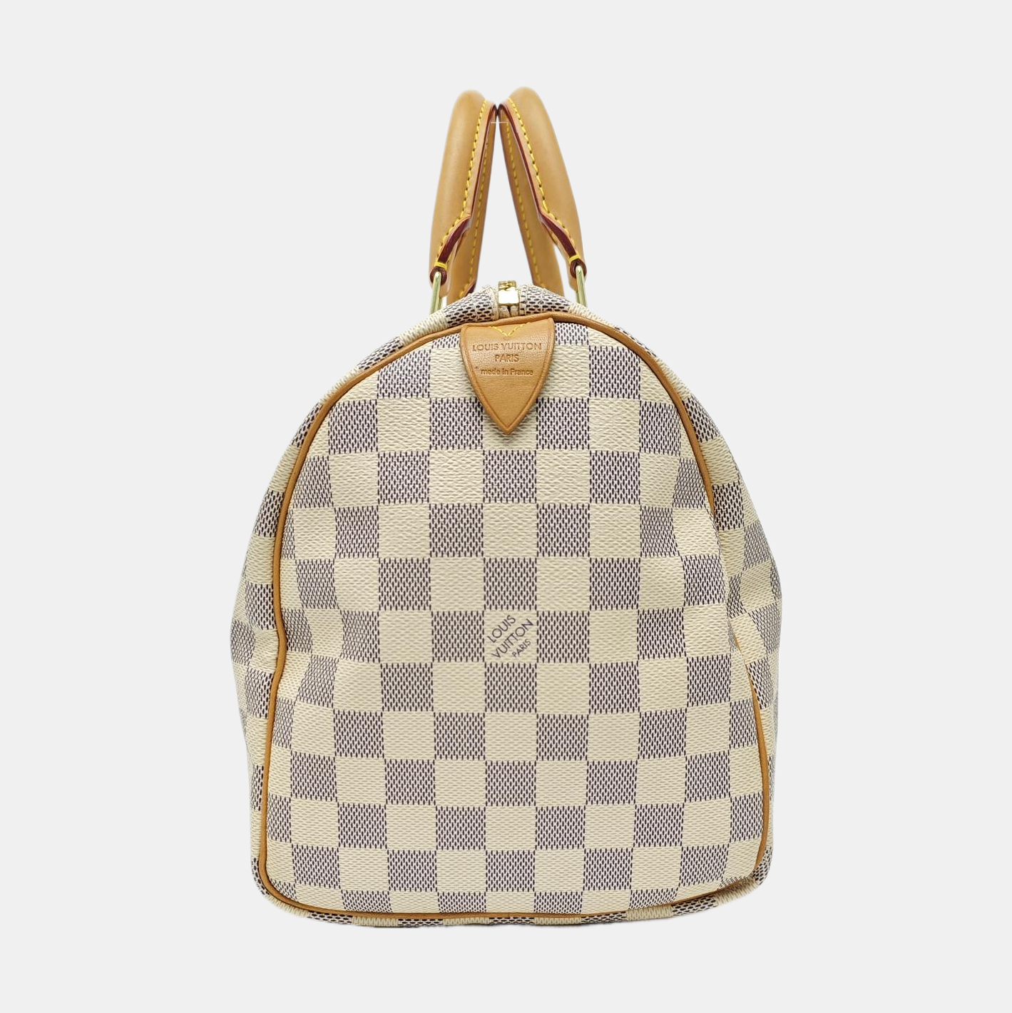 SPEEDY 30 Damier Azur Coated Canvas White