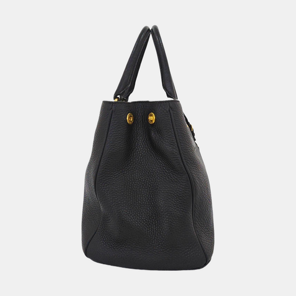 Calfskin Shoulder Bag Black
