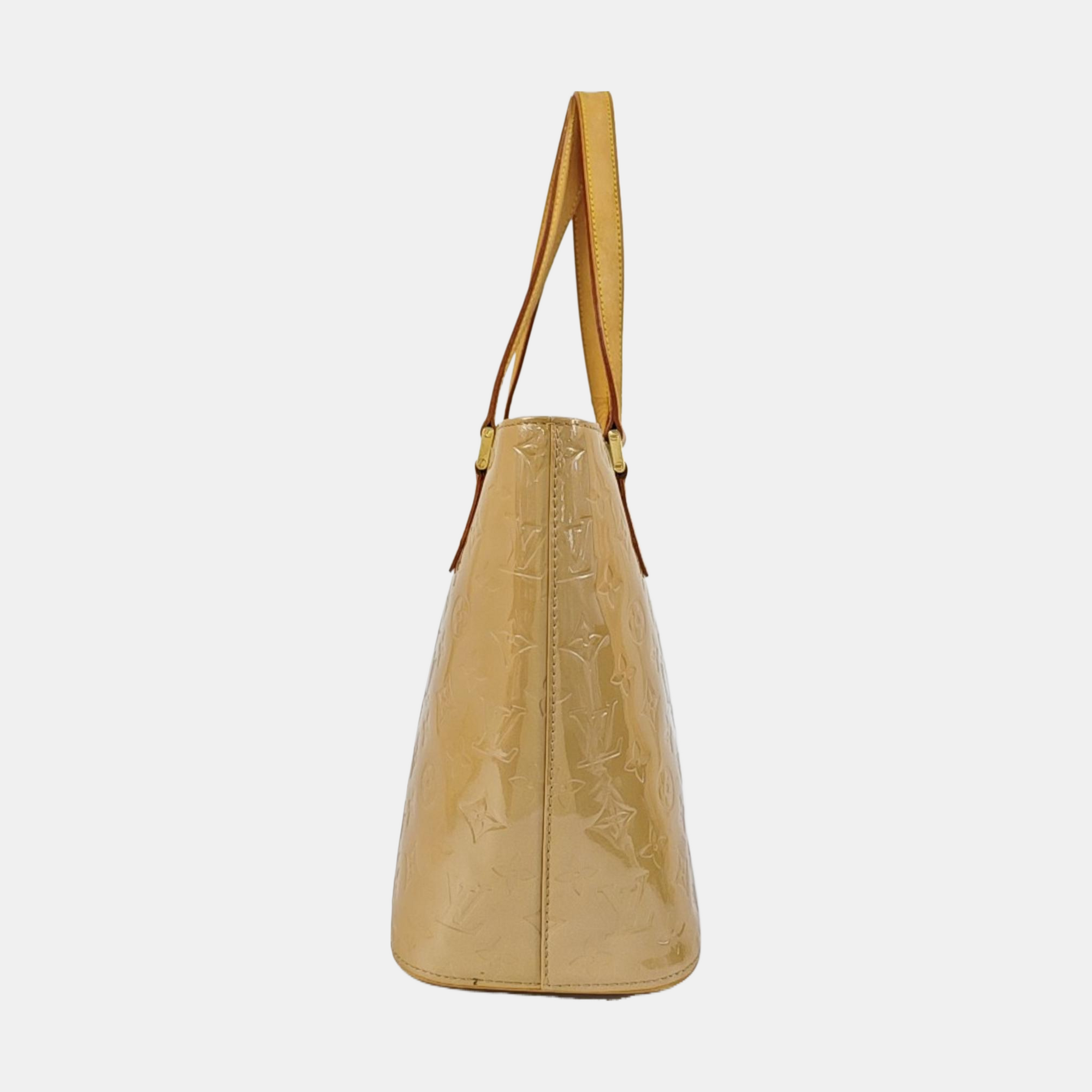HOUSTON Monogram Patent Leather Beige