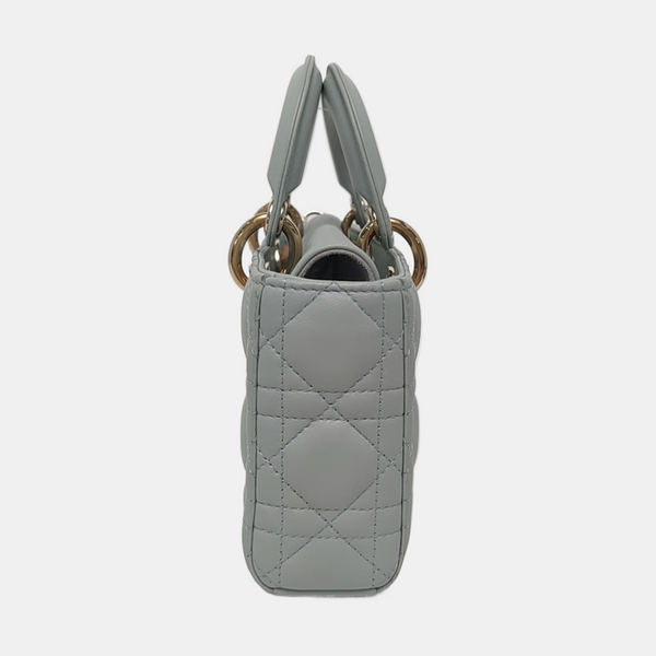 Lady D-Joy Small Cannage Lambskin Blue