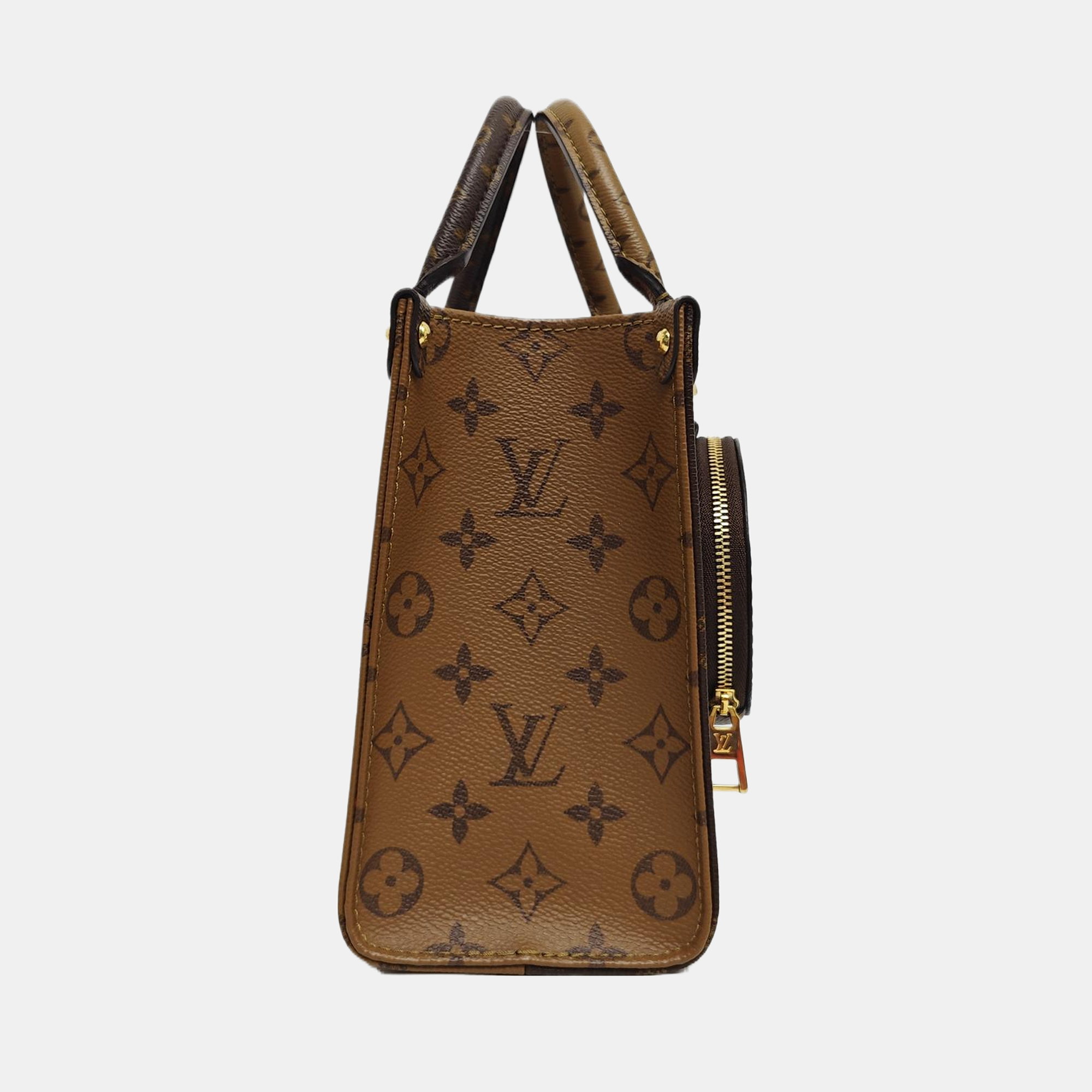 ONTHEGO PM Monogram Coated Canvas Brown