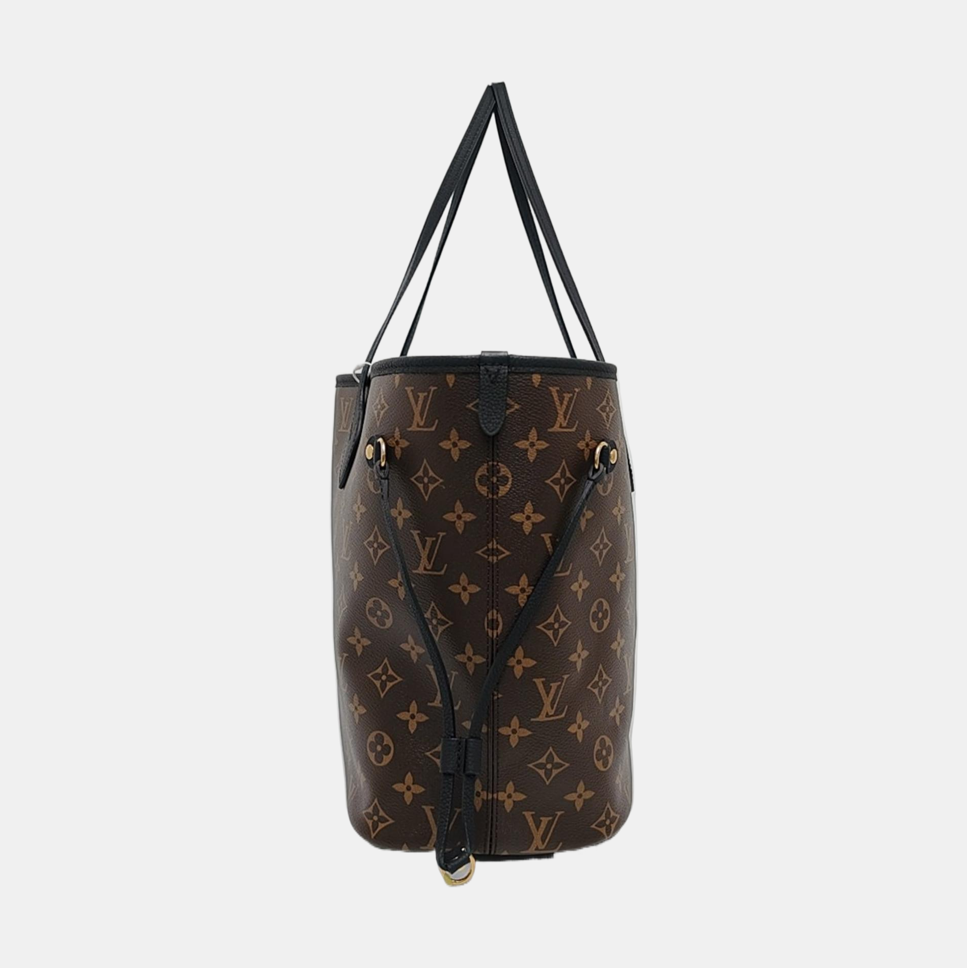 NEVERFULL INSIDE OUT MM Monogram Calfskin Black
