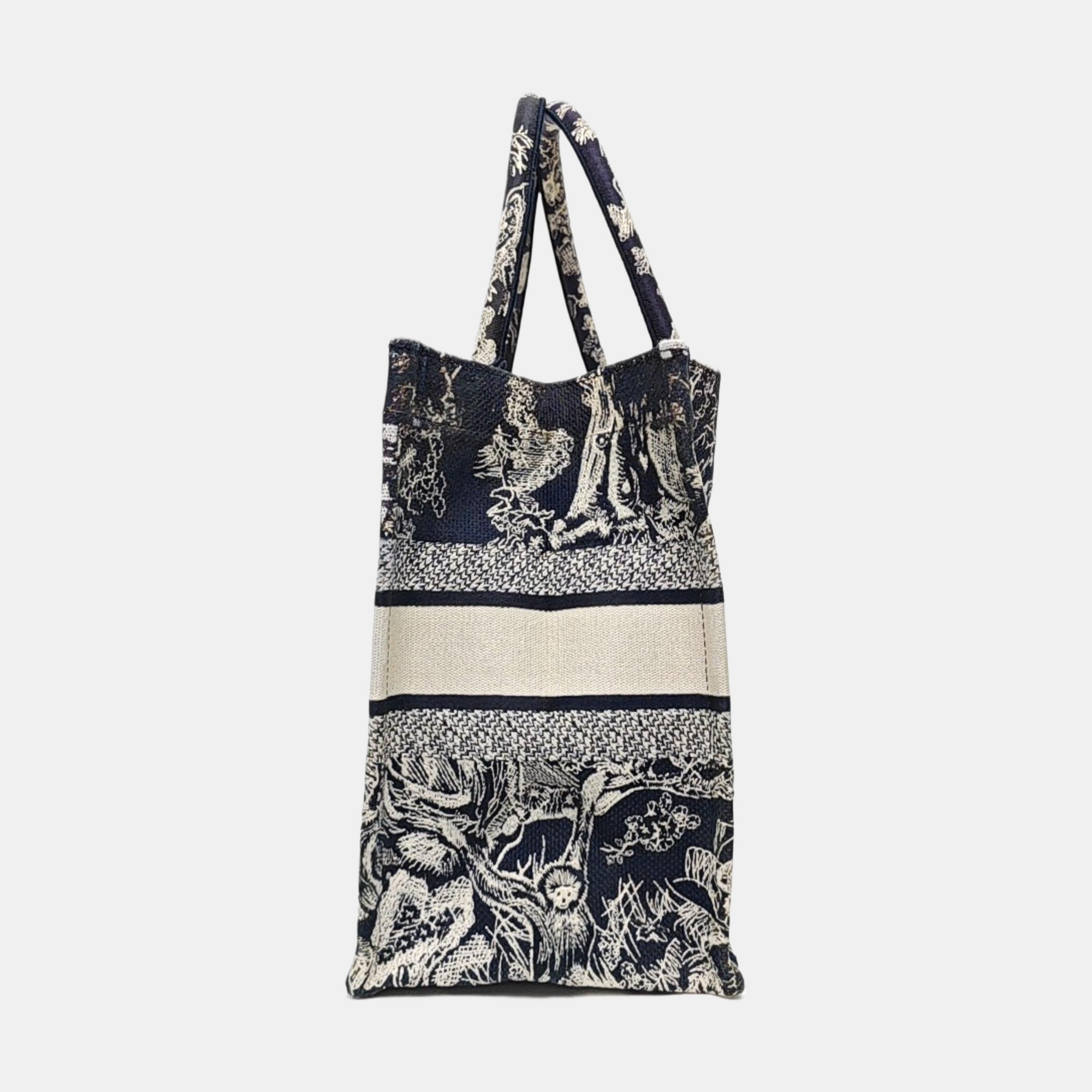 Book Tote Medium Fabric Blue