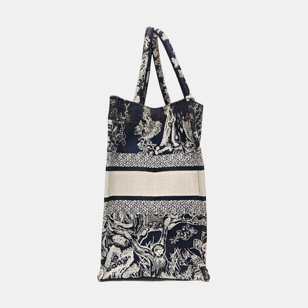 Book Tote Medium Fabric Blue