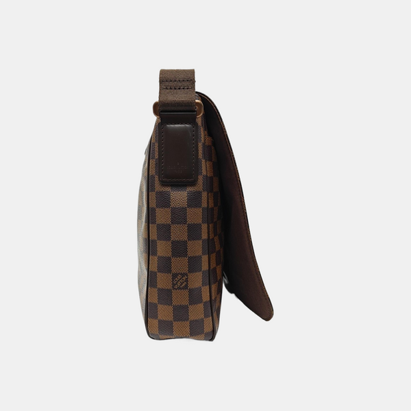 DISTRICT MM Damier Ebene Coated Canvas Brown