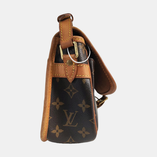SOLOGNE PM Monogram Coated Canvas Brown