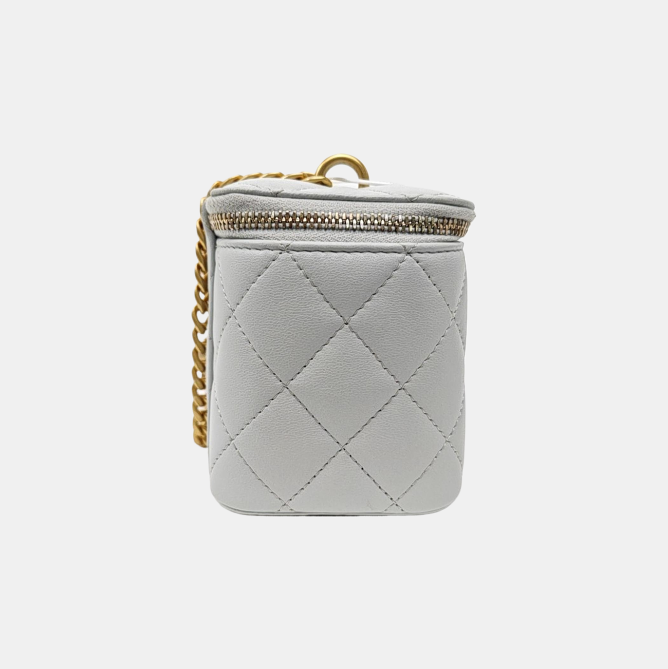Quilted Lambskin Shoulder Bag Blue