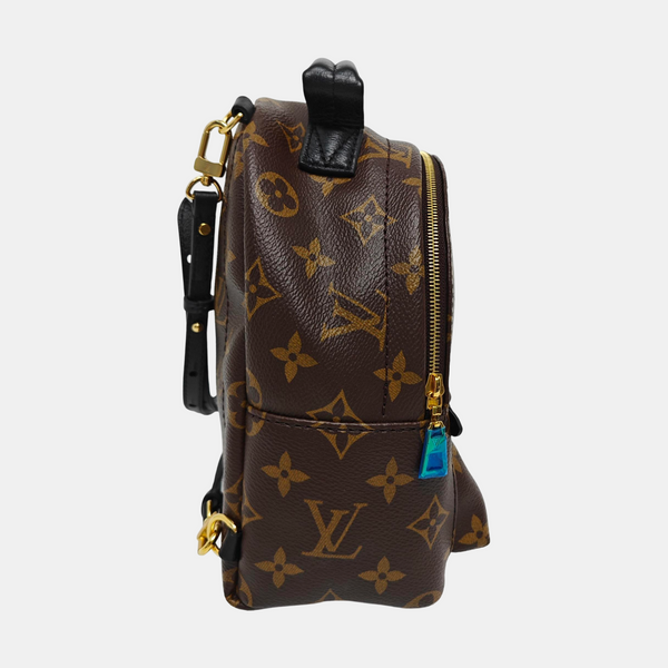 PALM SPRINGS Mini Monogram Coated Canvas Brown