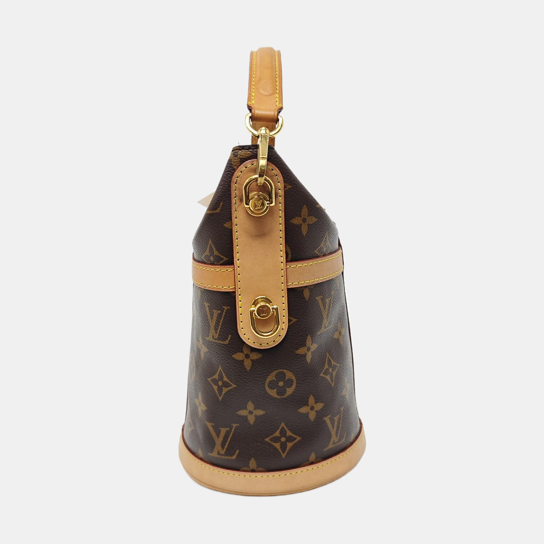 DUFFLE Monogram Coated Canvas Brown