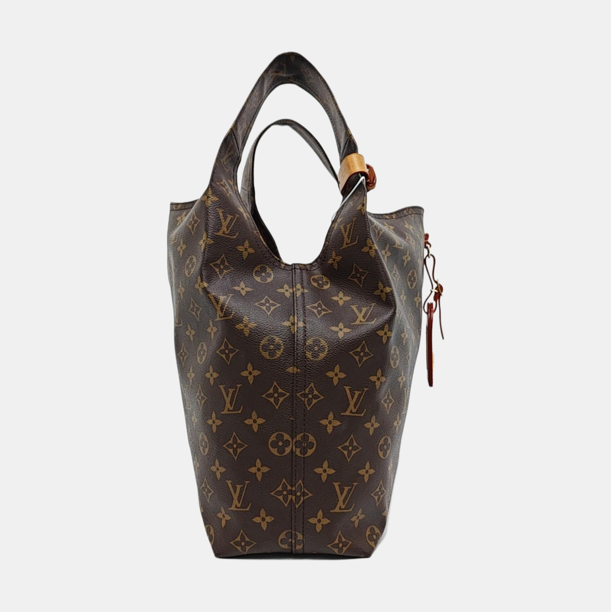 ATLANTIS Monogram Coated Canvas Brown