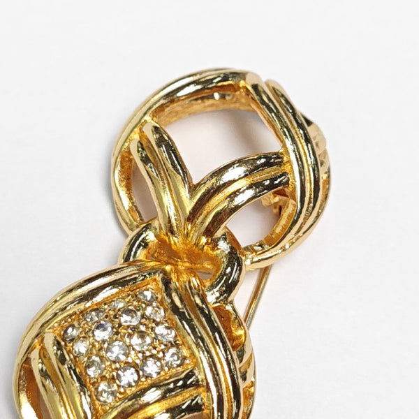 Metal Gold Brooch