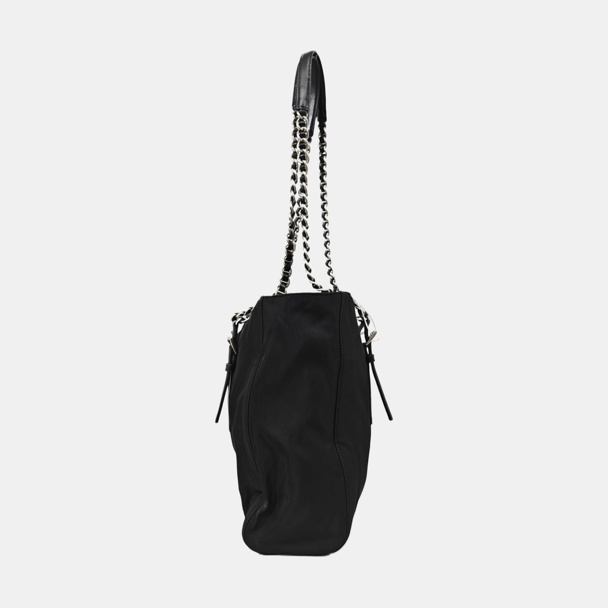 Nylon Shoulder Bag Black