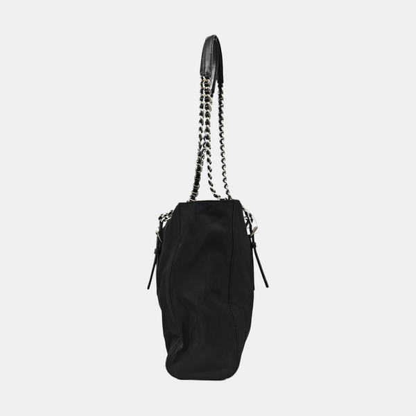 Nylon Shoulder Bag Black