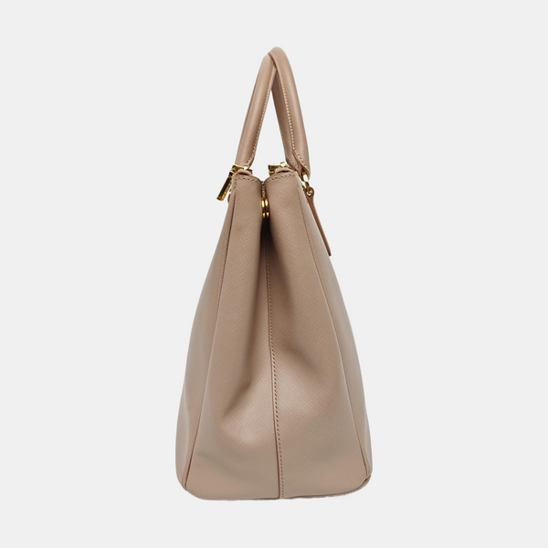 Galleria Large Saffiano Calfskin Pink