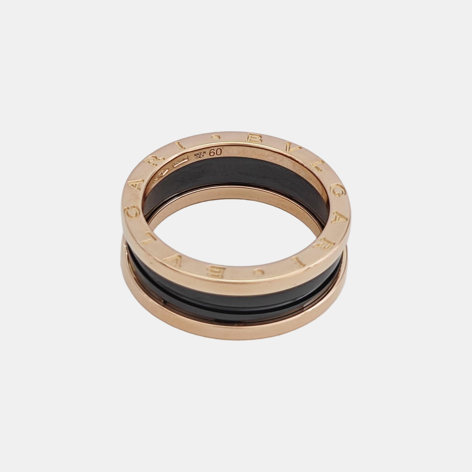 B.ZERO1 18k Rose Gold Ring EU 60