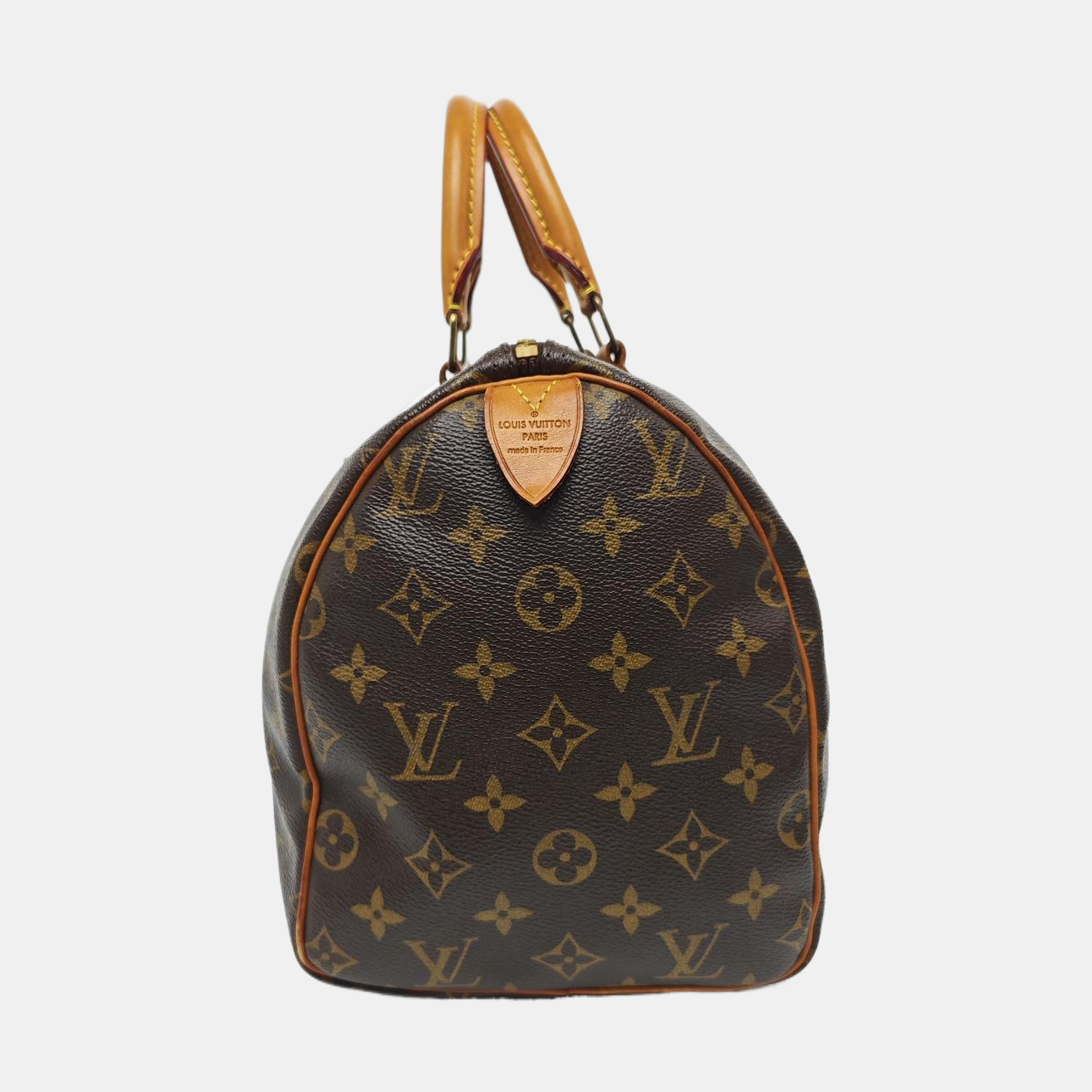 SPEEDY 30 Monogram Coated Canvas Brown