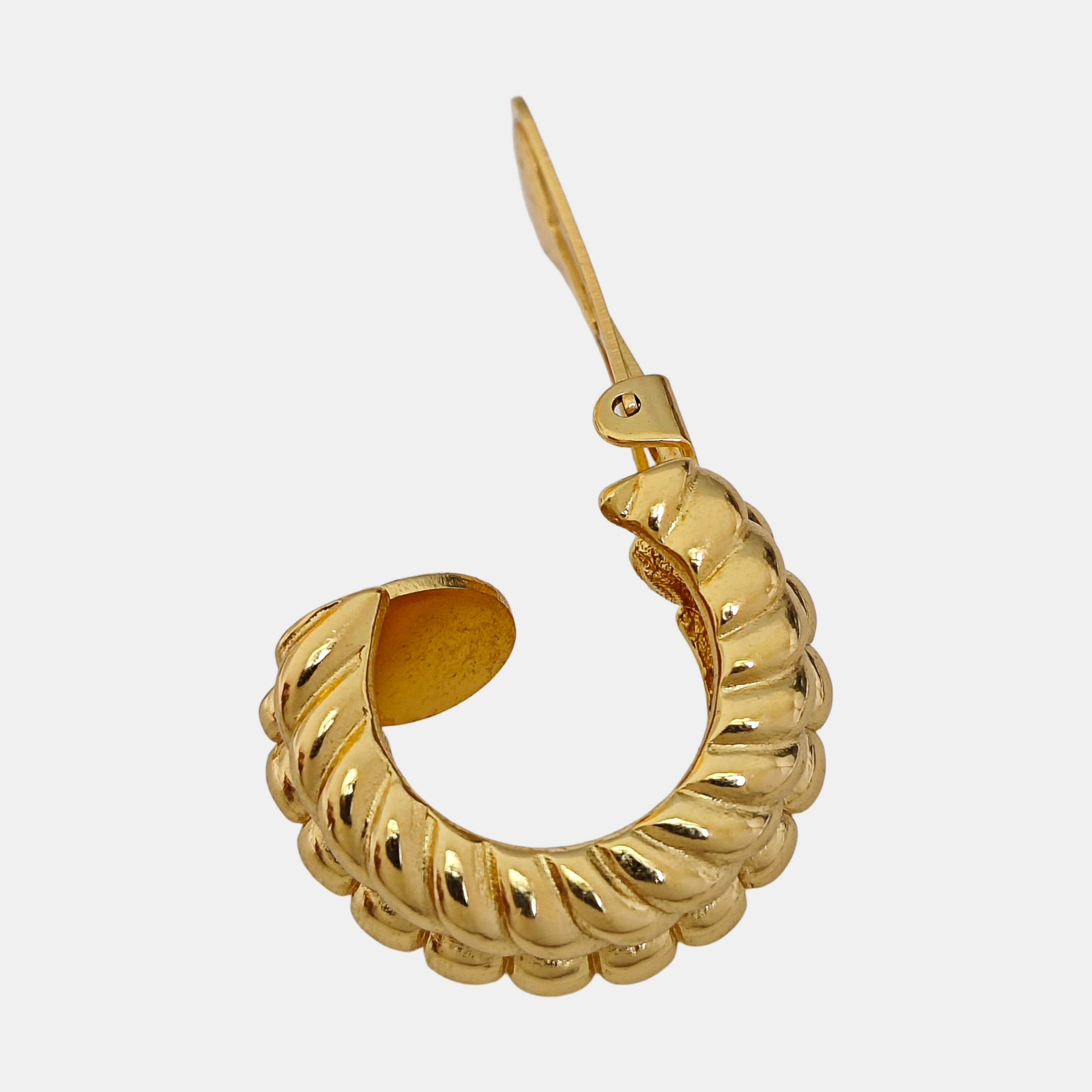 Metal Gold Clip On Earrings