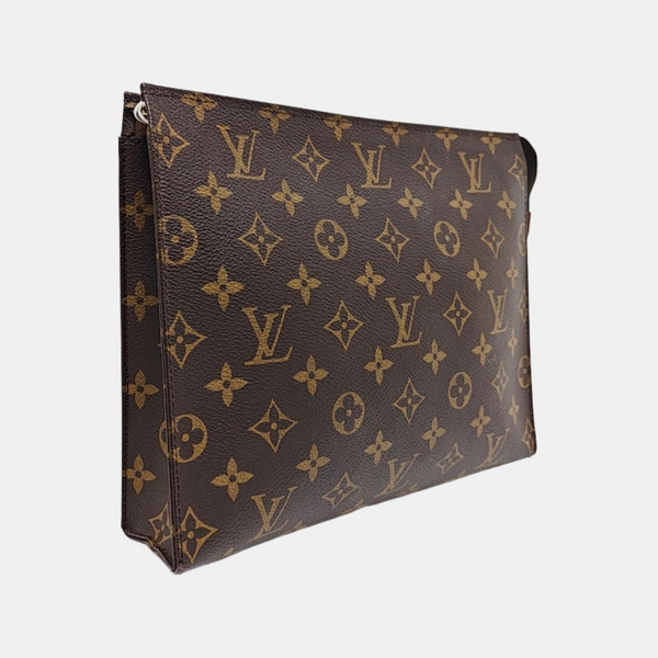 TOILET POCKET 26 Monogram Coated Canvas Brown
