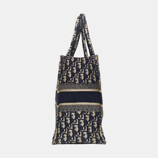 Book Tote Medium Canvas Blue