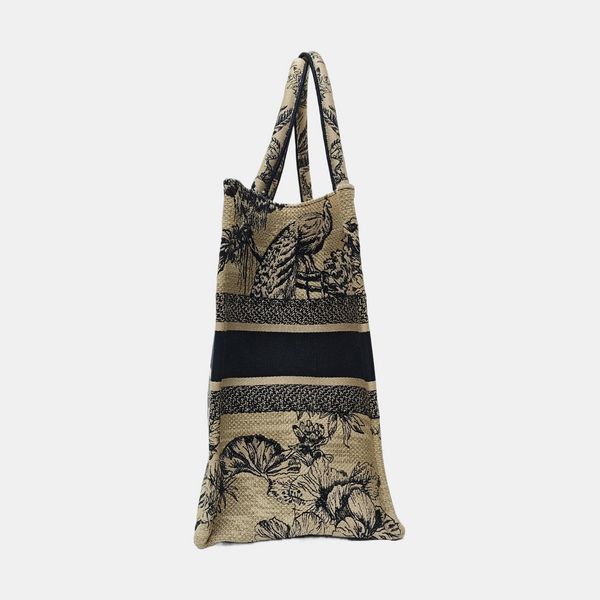 Book Tote Medium Canvas Beige