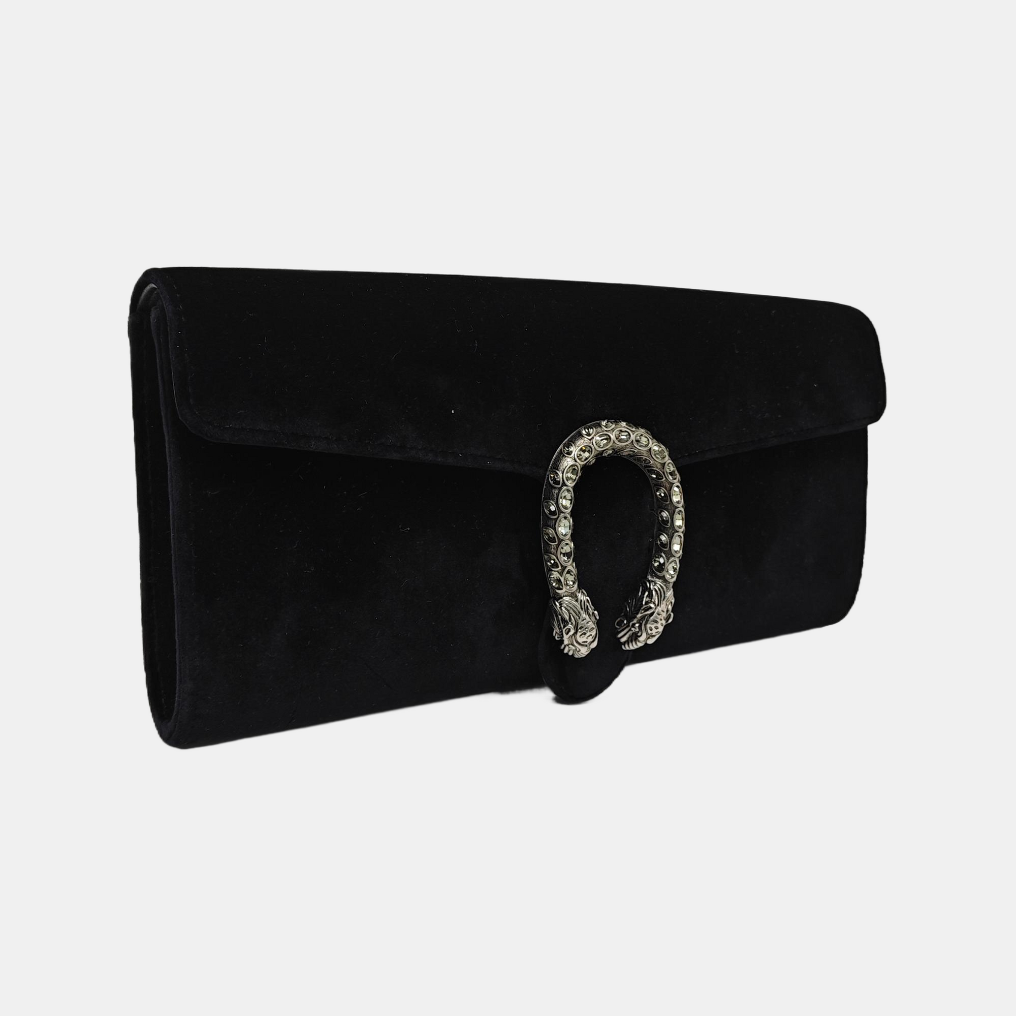 Authenticated pre-owned  Dionysus Velvet Black - Clutch at Looply