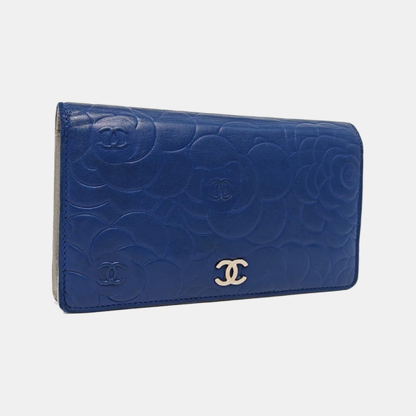 Lambskin Wallet Blue
