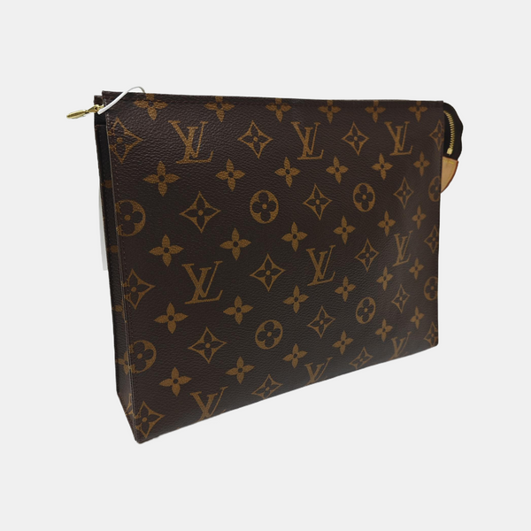 TOILET POCKET 26 Monogram Coated Canvas Brown