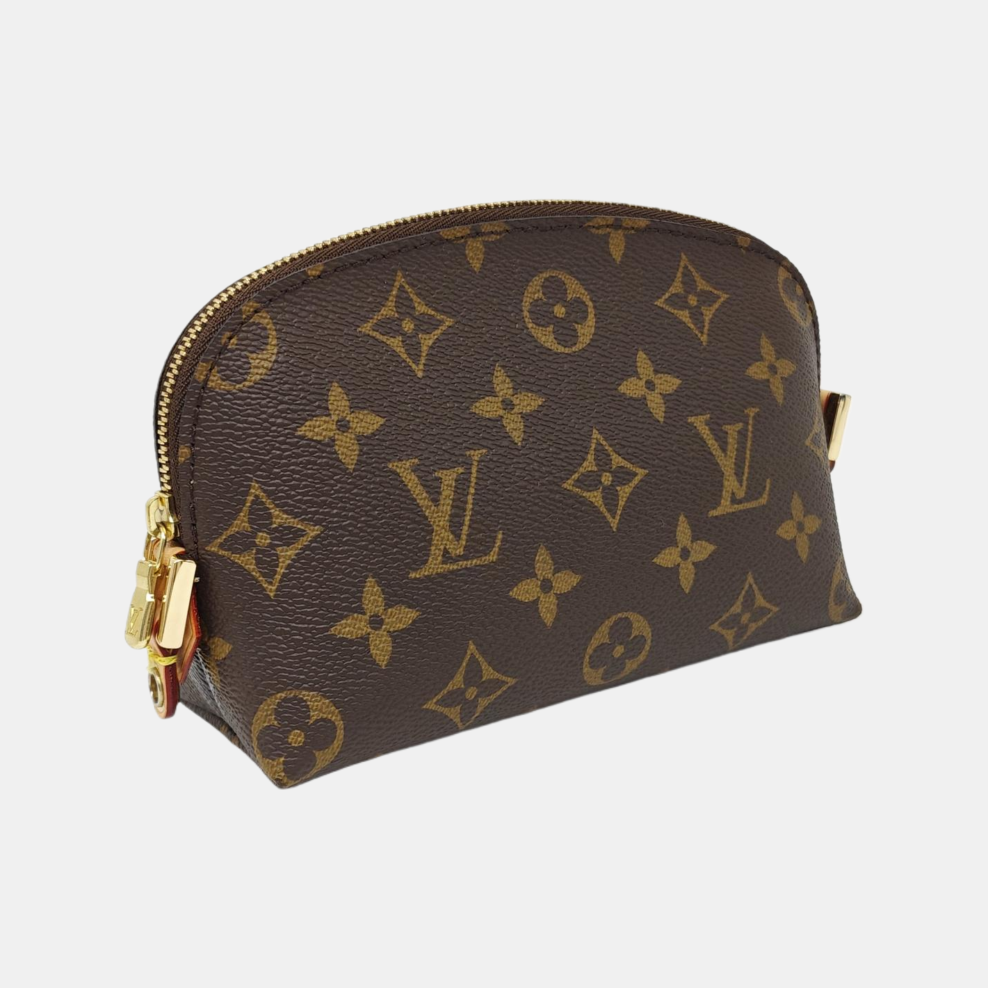 COSMETIC PM Monogram Coated Canvas Brown