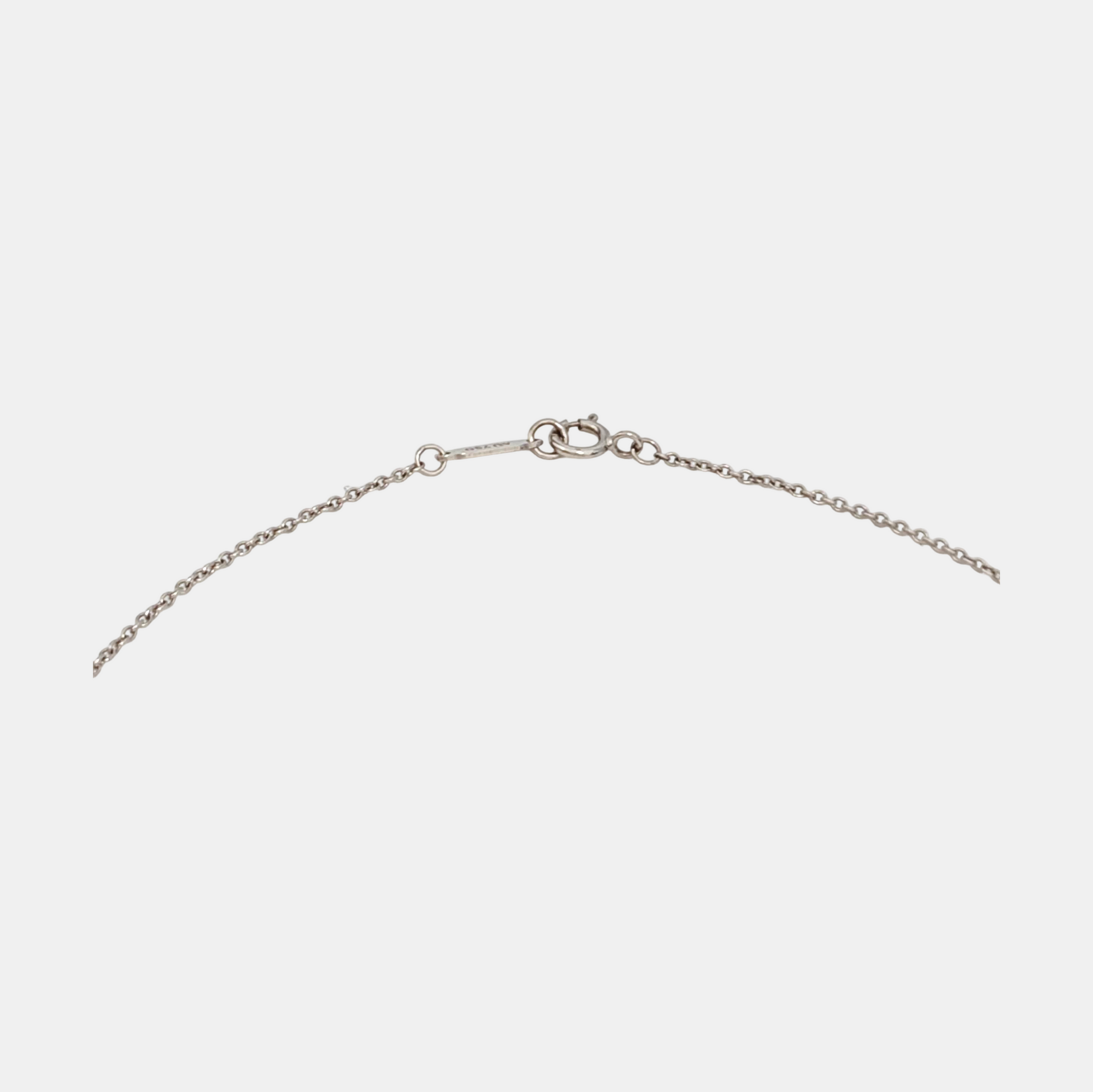 Tiffany Keys 18k White Gold Silver Necklace