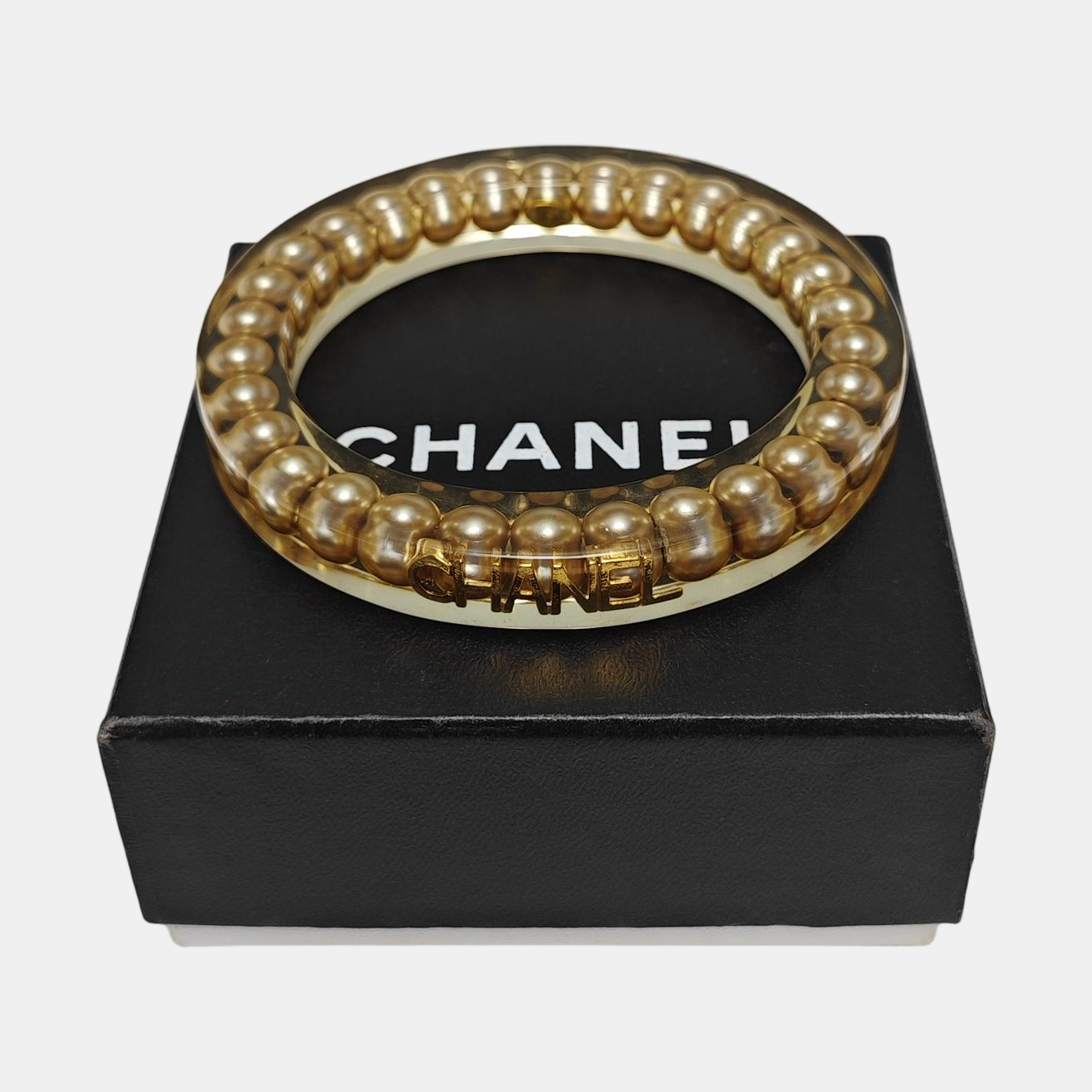 Synthetic Material Yellow Bangle
