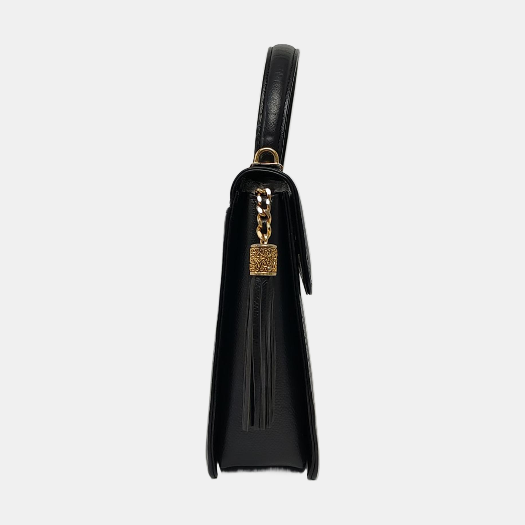 Calfskin Shoulder Bag Black