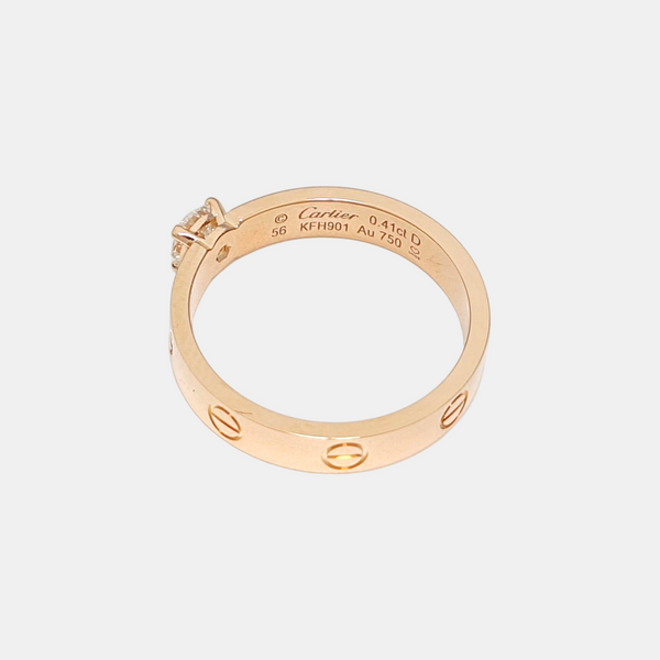 LOVE 18k Rose Gold Ring EU 56