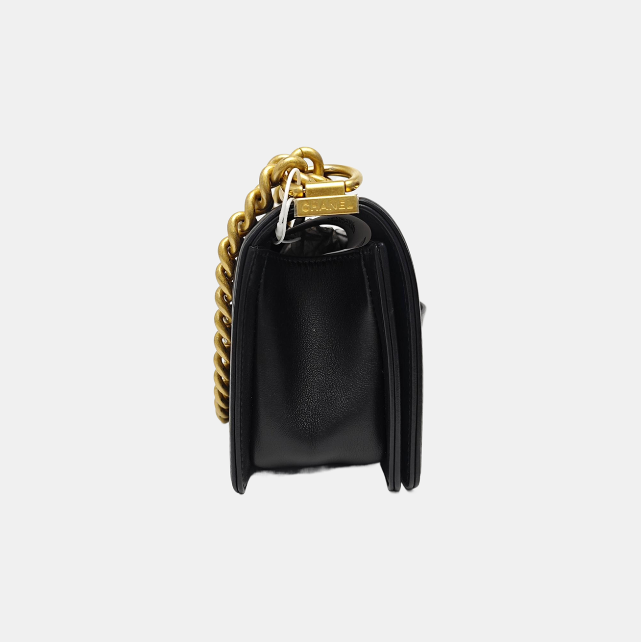 BOY CHANEL Small Quilted Calfskin Black