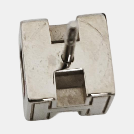 Cage D'h Metal Silver Stud Earrings