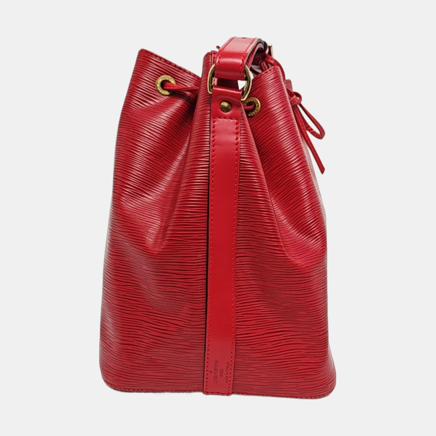 Authenticated pre-owned  NÉONOÉ MM Epi Red - Bucket Bag at Looply