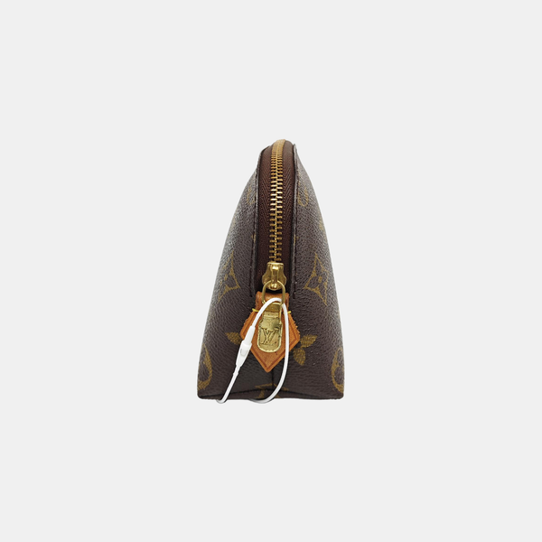 COSMETIC PM Monogram Coated Canvas Brown