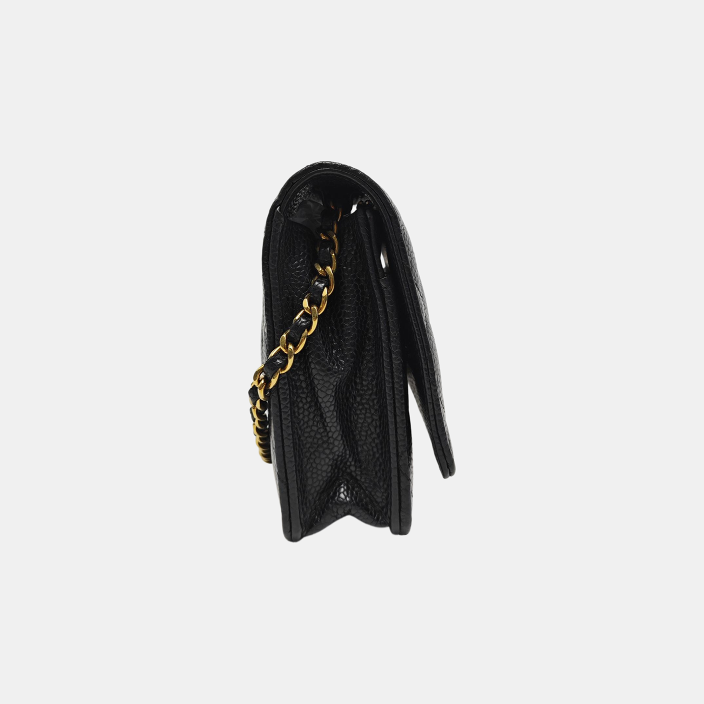 WOC Quilted Grained Calfskin Black
