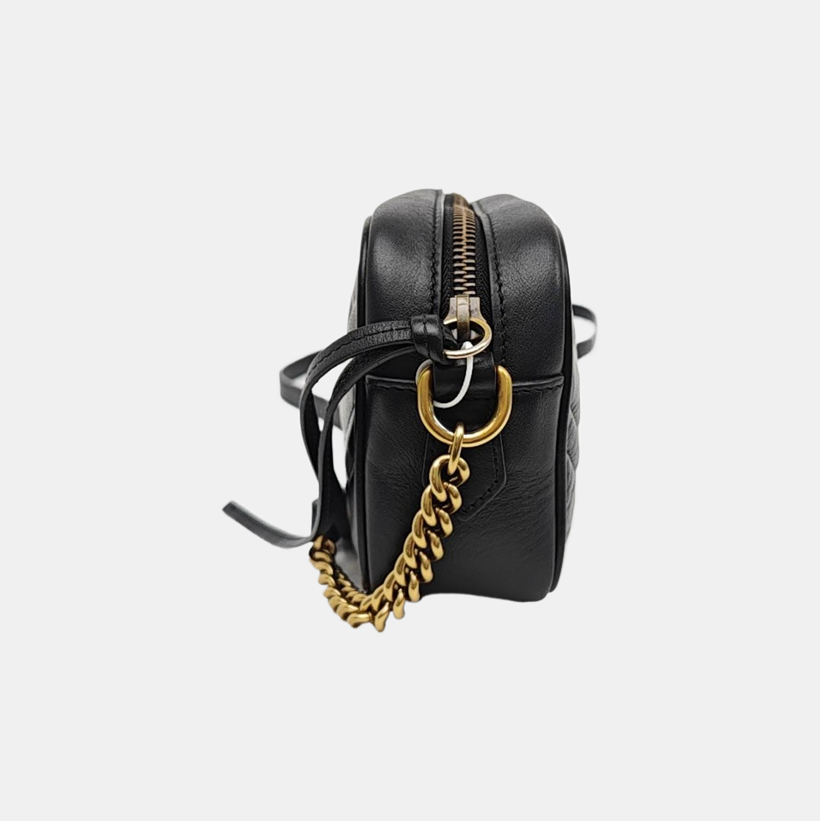 GG Marmont Mini Quilted Calfskin Black