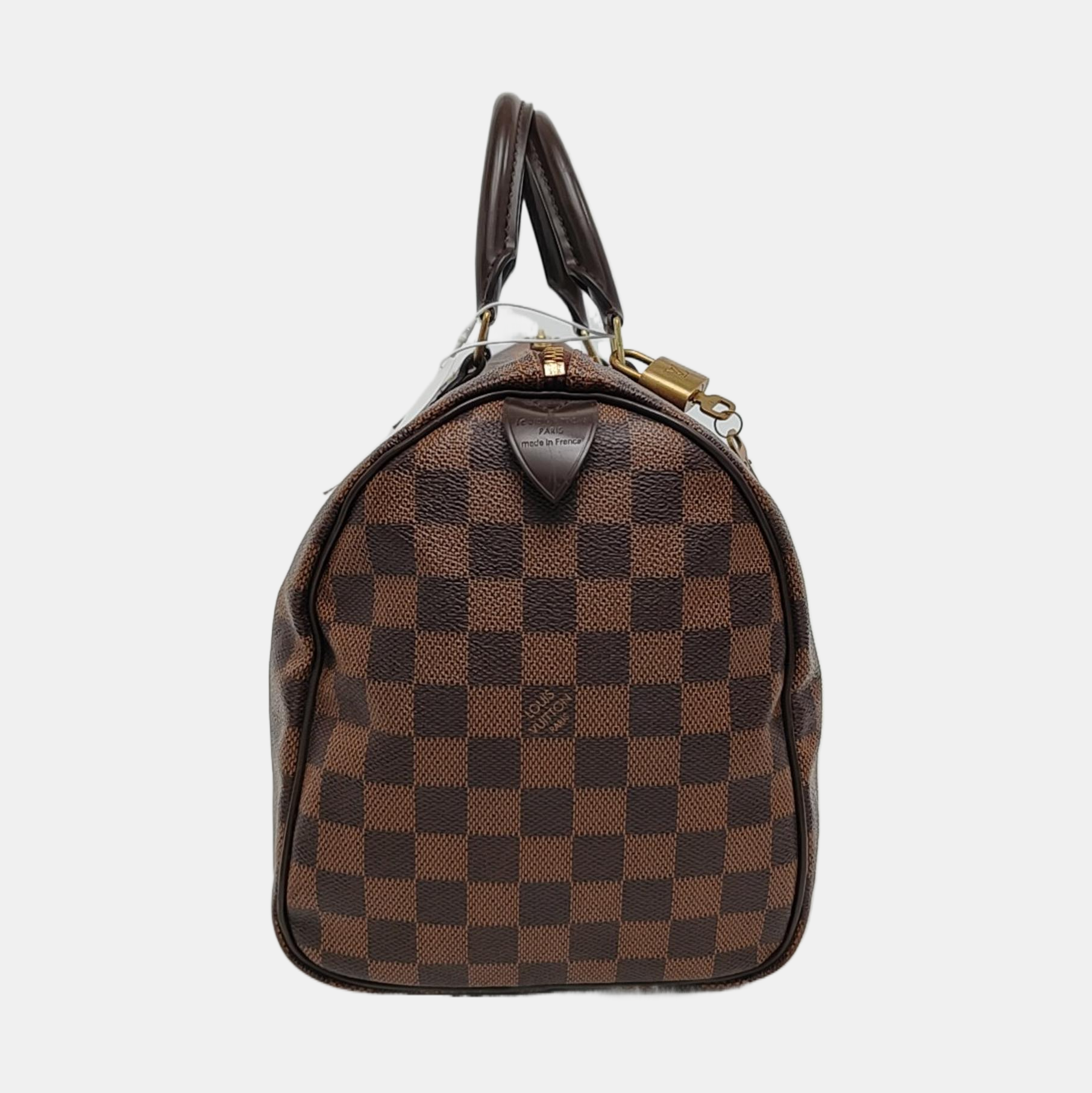 SPEEDY 30 Damier Ebene Coated Canvas Brown