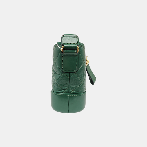 GABRIELLE Small Quilted Calfskin Green