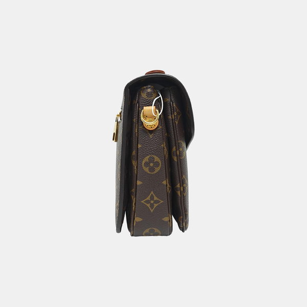 MÉTIS MM Monogram Coated Canvas Brown