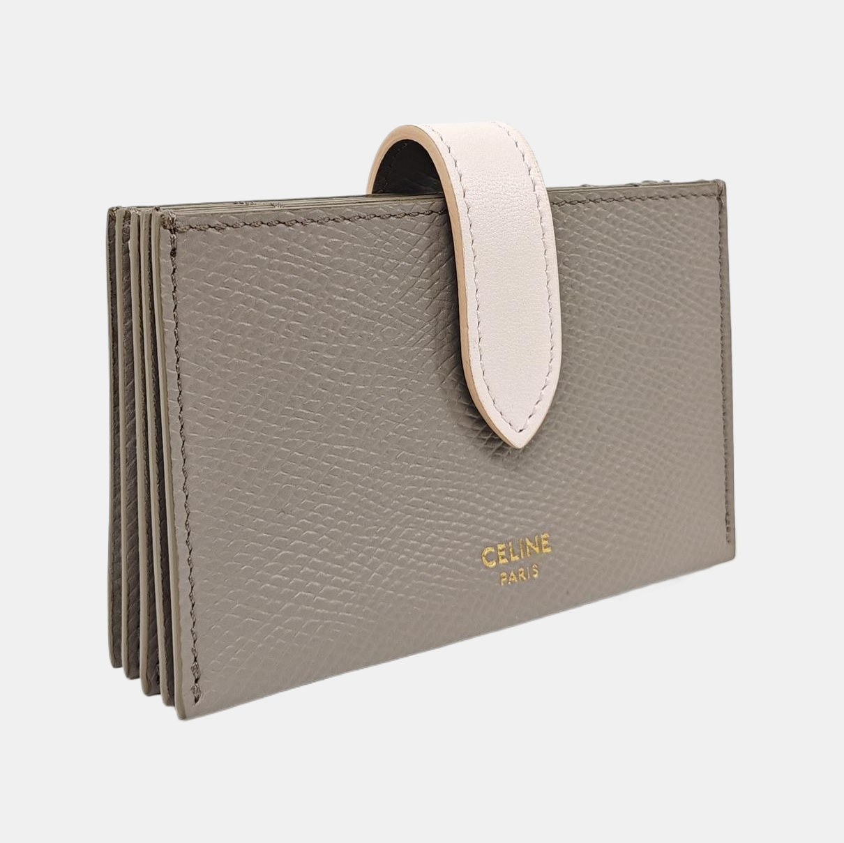 STRAP Calfskin Gray Wallet