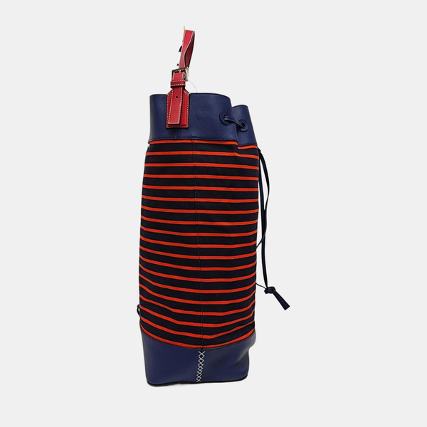 Canvas Top Handle Bag Blue
