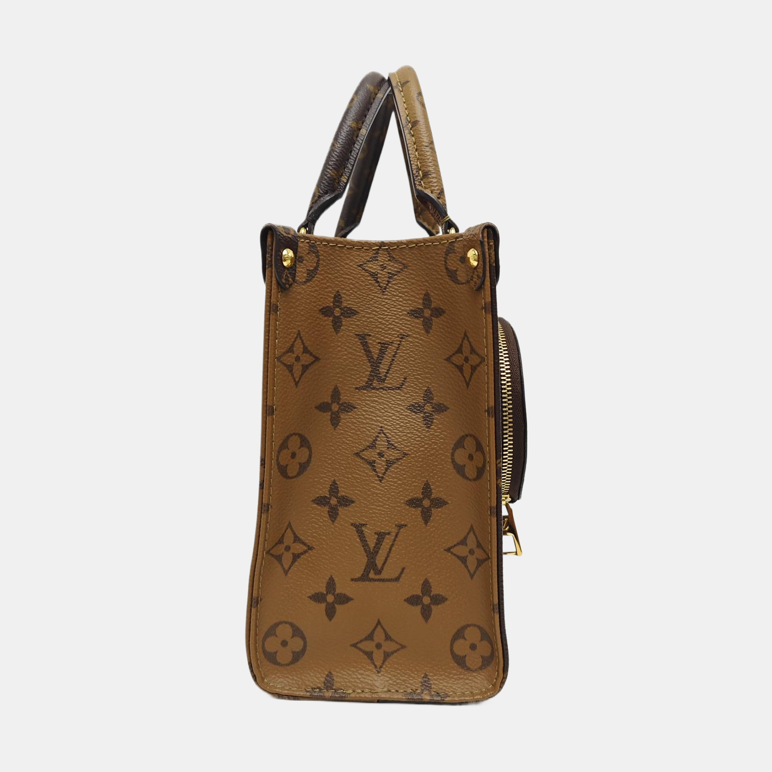 ONTHEGO PM Monogram Coated Canvas Brown