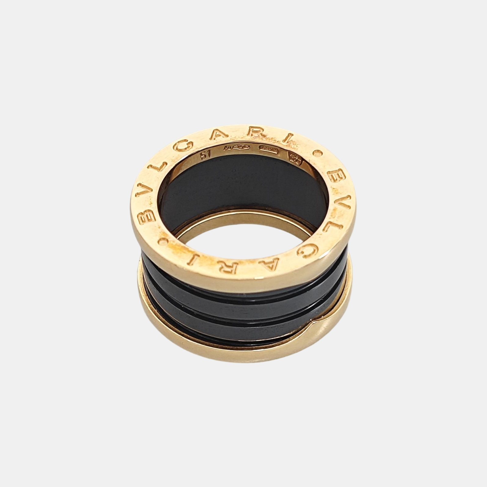 B.ZERO1 18k Rose Gold Ring EU 51