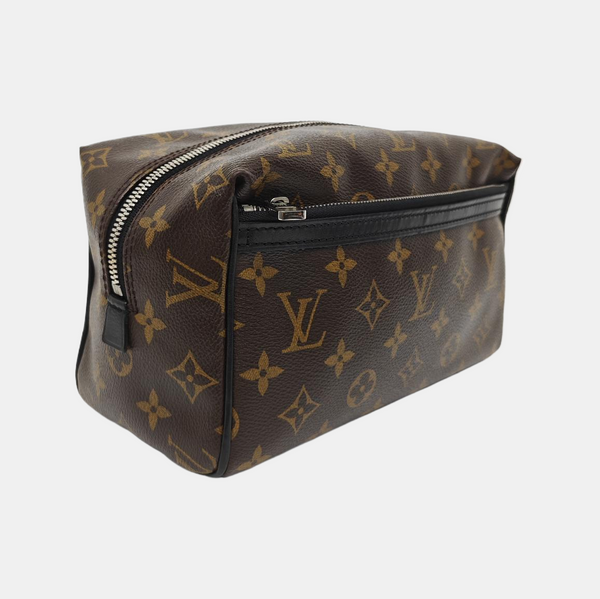 Monogram Coated Canvas Clutch Brown