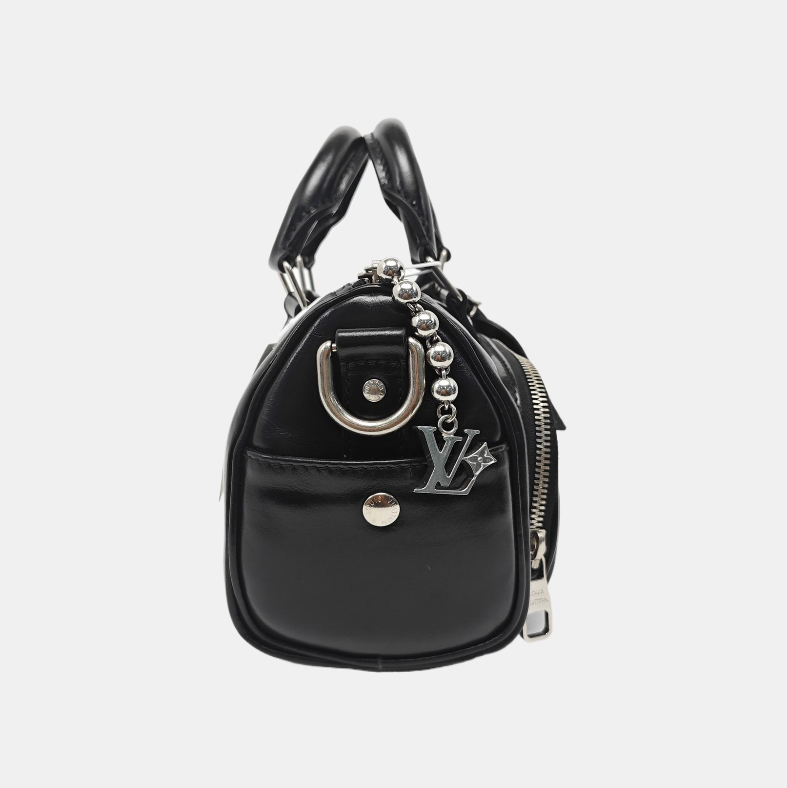 Calfskin Shoulder Bag 25 Black