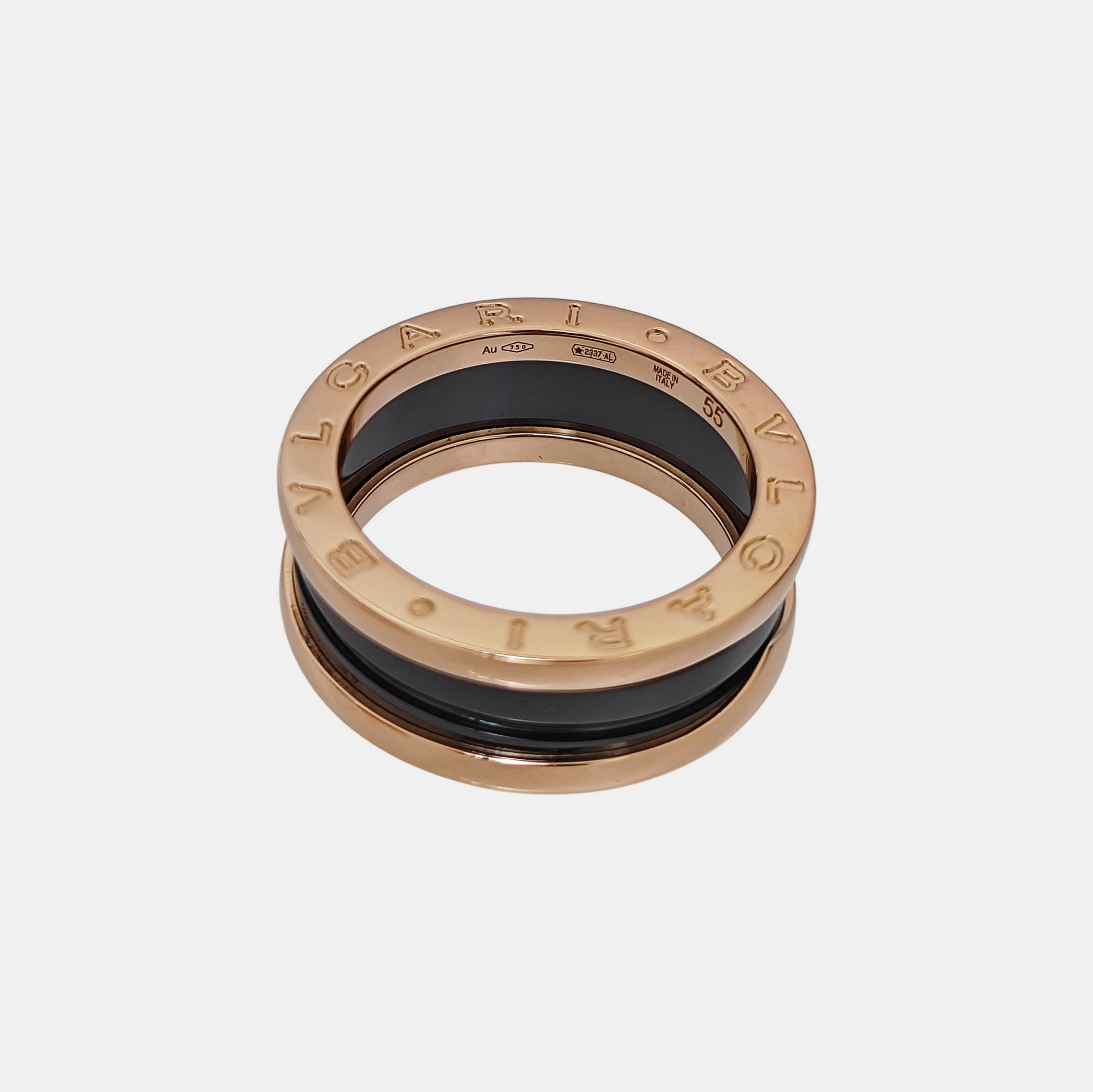 B.ZERO1 18k Rose Gold Ring EU 55