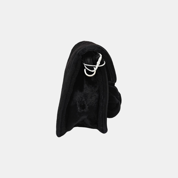 Fabric Shoulder Bag Black
